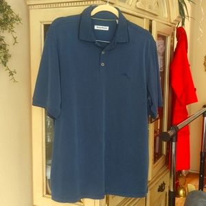 Men's large Tommy Bahama silk feel microfiber breathable shirt large l polo